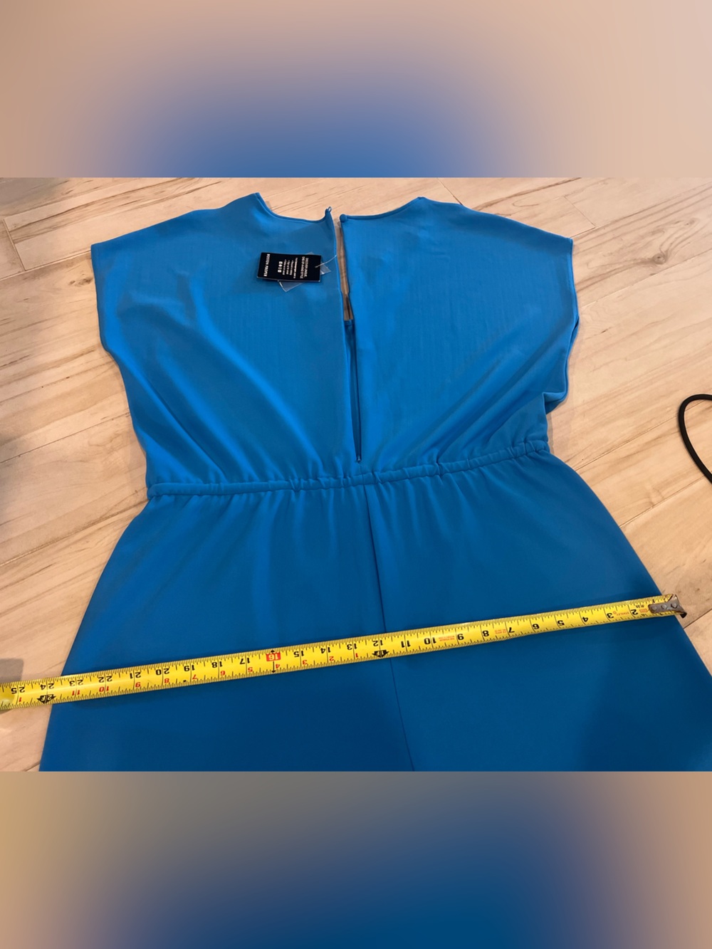Boston Proper Vibrant Blue Capri Short Sleeve Jumpsuit Size XL NWT - Picture 15 of 16